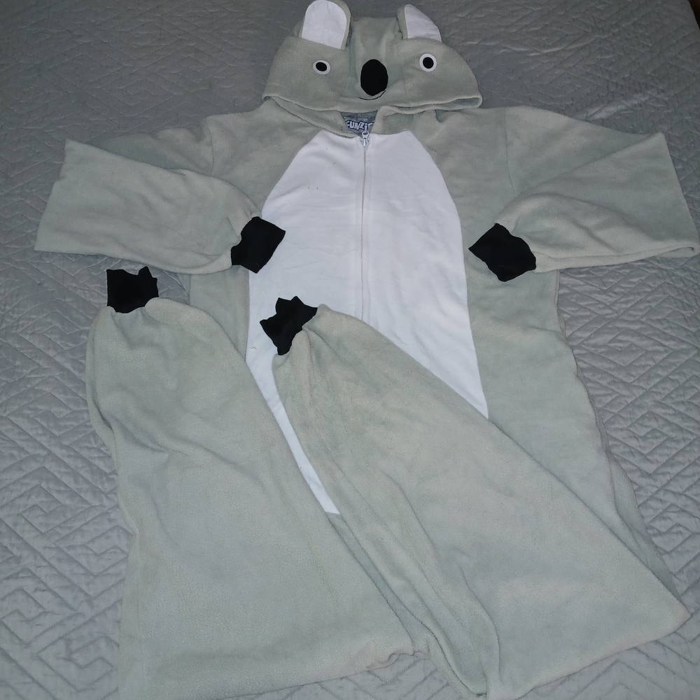 Cozy Gray Koala Onesie for Women